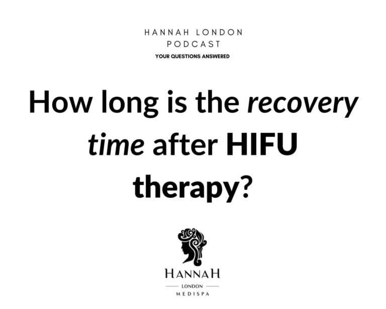 How long is the recovery time after HIFU treatment?