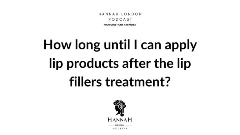 How long until I can apply lip products after the lip filler treatment?